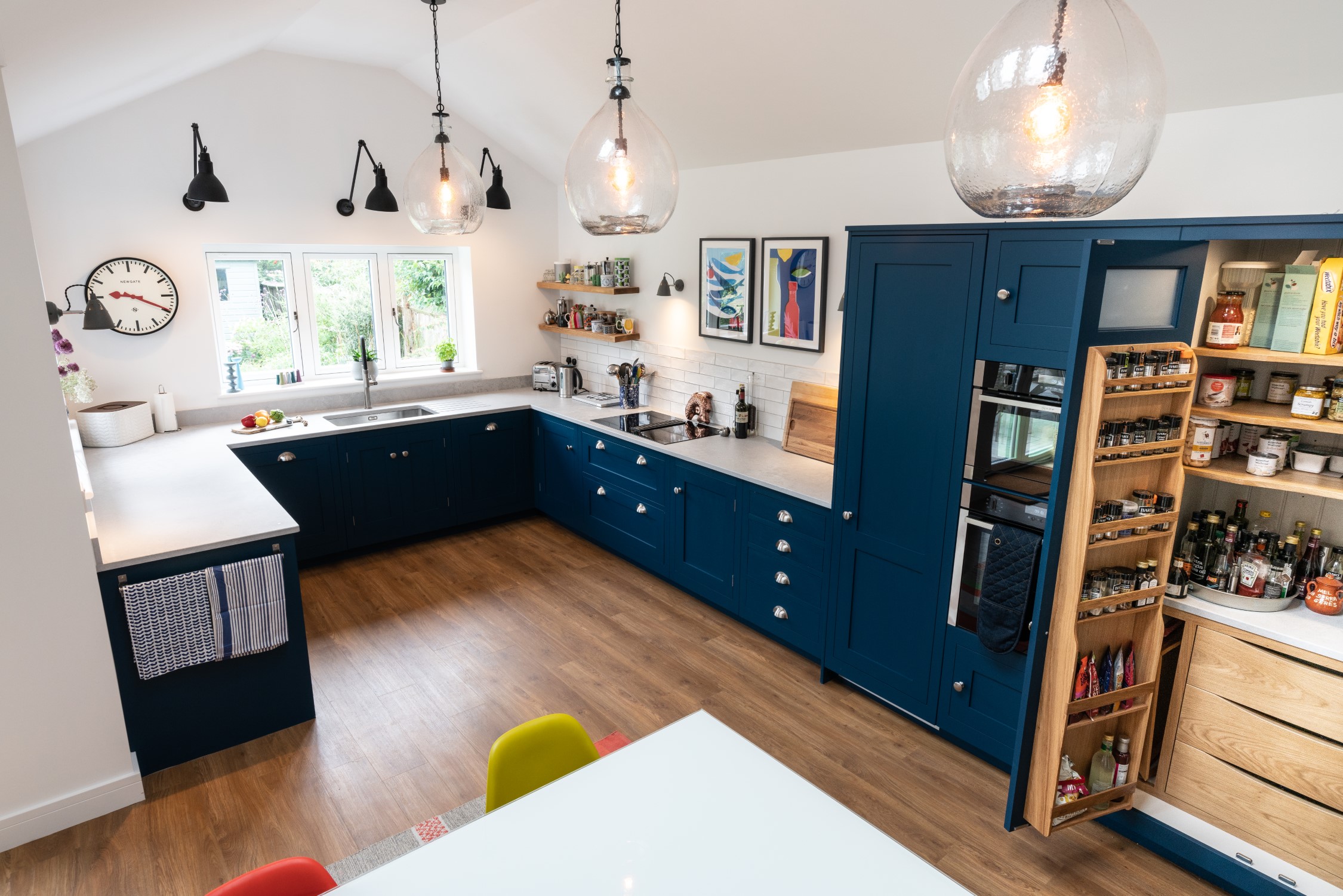 Airy Concrete quartz worktop in a Woolmer Green family kitchen